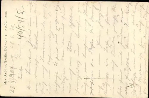 Ak Dampfer Hertha im Sturm, Reederei Braeunlich Stettin