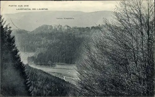 Ak Bad Laasphe in Westfalen, Schloß Wittgenstein, Laasphetal, Teilansicht