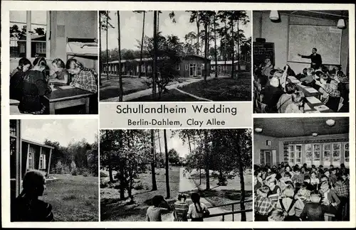 Ak Berlin Zehlendorf Dahlem, Schullandheim Wedding, Clay Allee, Kinder