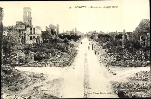 Ak Longwy Haut Meurthe et Moselle, Ruines