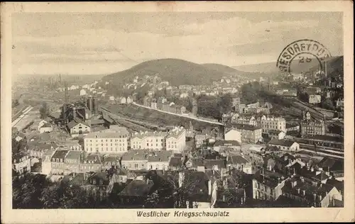 Ak Longwy Haut Meurthe et Moselle, westlicher Kriegsschauplatz, Gesamtansicht