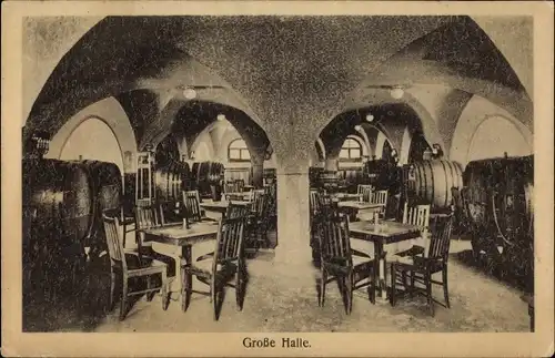 Ak Hildesheim in Niedersachsen, Ratsweinkeller, Große Halle