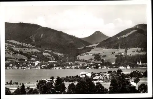 Ak Bad Wiessee in Oberbayern, Blick gegen Tegernsee