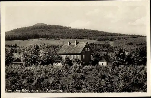 Ak Königskrug Braunlage im Oberharz, Forsthaus Königskrug, Achtermann