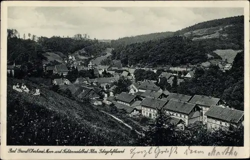Ak Bad Grund im Harz, Totalansicht der Ortschaft