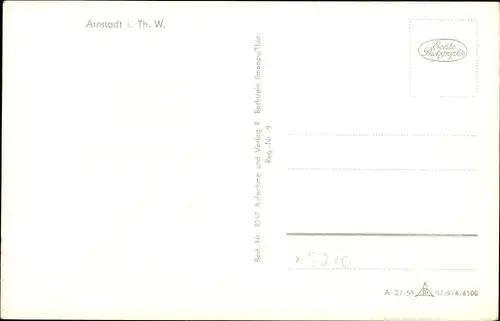 Ak Arnstadt in Thüringen, Teilansicht