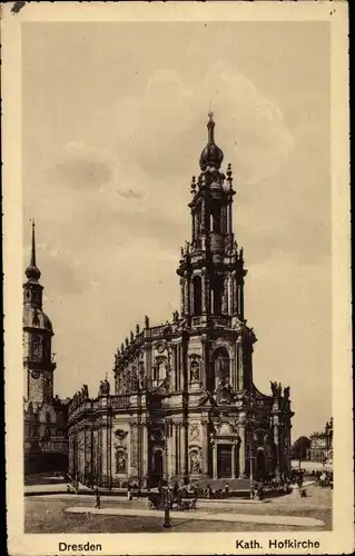 Ak Dresden Altstadt, Katholische Hofkirche