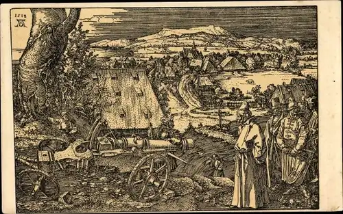 Künstler Ak Dürer, Albrecht, Die Feldschlange, Kunstwart Postkarte