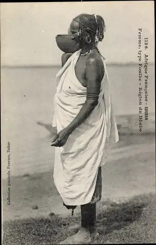 Ak Sudan, Femme, type Foulbe, Region du Dhebo