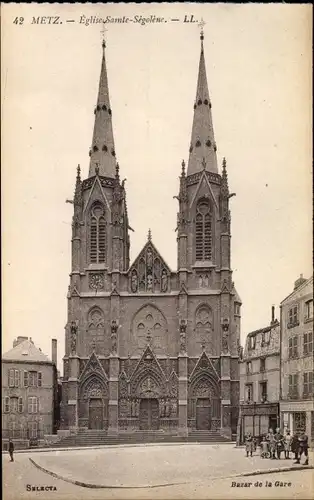 Ak Metz Moselle, Eglise Sainte Segolene