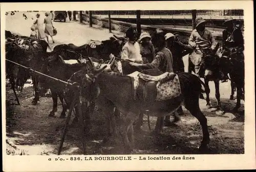 Ak La Bourboule Puy-de-Dôme, La location des anes