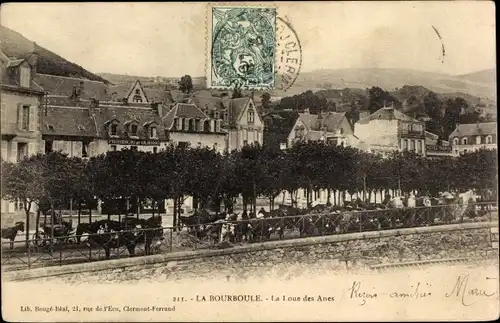 Ak La Bourboule Puy-de-Dôme, La Loue des Anes