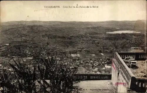 Ak Antananarivo Tananarive Madagaskar, Cote Est vu du Palais de la Reine