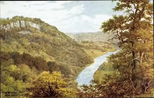 Künstler Ak Chepstow Wales, The Wyndcliff, Landschaft