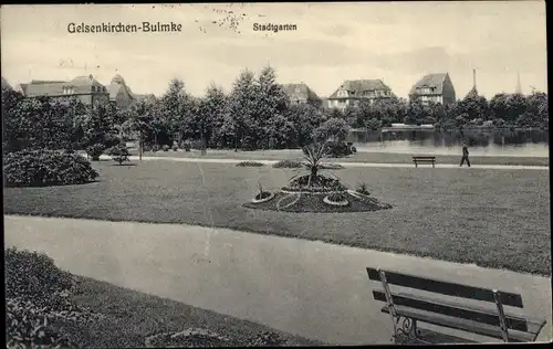Ak Bulmke Hüllen Gelsenkirchen im Ruhrgebiet, Stadtgarten