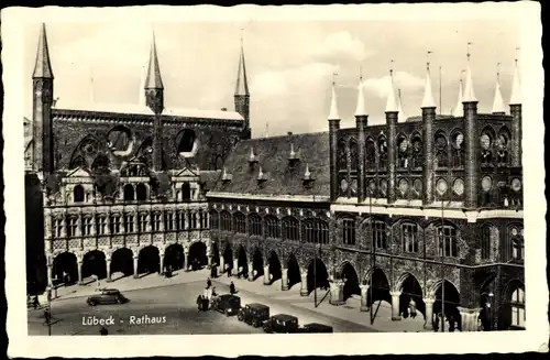 Ak Hansestadt Lübeck, Rathaus