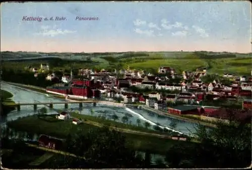 Ak Kettwig Essen im Ruhrgebiet, Panorama