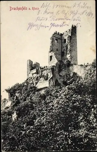 Ak Königswinter am Rhein, Drachenfels