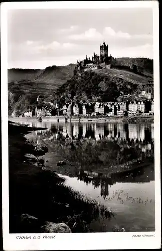Ak Cochem an der Mosel, Teilansicht mit Burg