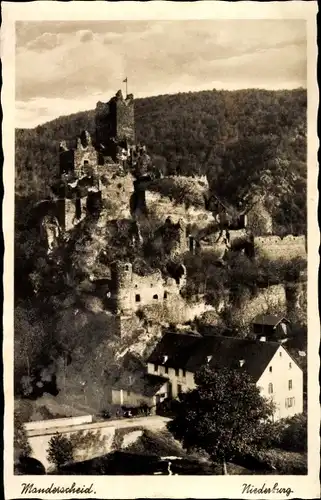 Ak Manderscheid in der Eifel, Niederburg