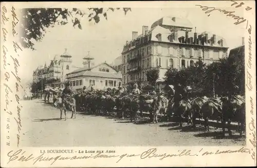 Ak La Bourboule Puy-de-Dôme, La Loue aux Anes, Esel