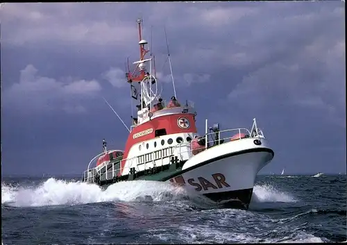 Ak Seenotkreuzer mit Tochterboot der 19 m Klasse, Otto Schülke, Kratschke, Kuchenbecker, DgzRS