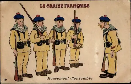 Ak La Marine Francaise, Mouvement d'ensemble