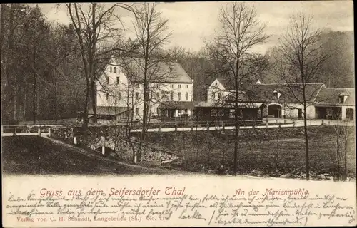 Ak Wachau in Sachsen, Seifersdorfer Tal, Marienmühle