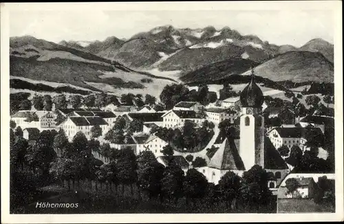 Ak Höhenmoos Rohrdorf am Inn Oberbayern, Blick auf den Ort