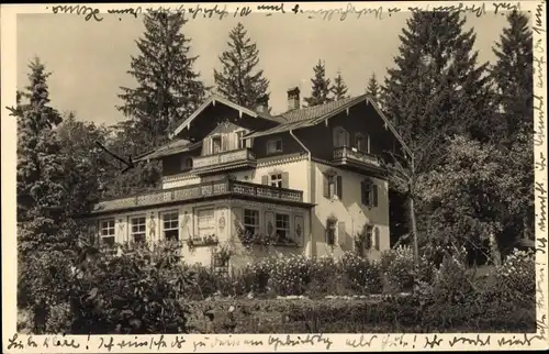 Ak Bayrischzell im Mangfallgebirge Oberbayern, Krankenhaus Auracher Hof der AOK München Stadt