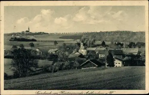 Ak Farchach Berg am Starnberger See Oberbayern, Blick auf den Ort, Kirche