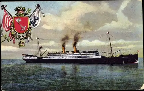 Wappen Ak Dampfer Bremen, Norddeutscher Lloyd