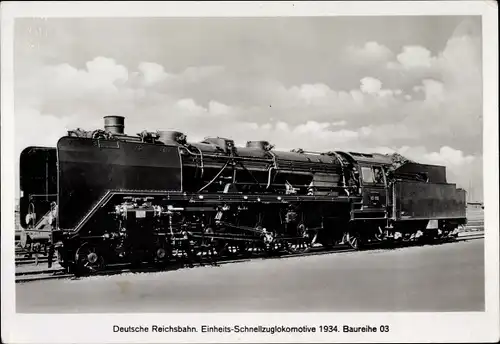 Ak Deutsche Eisenbahn, Einheits Schnellzuglokomotive 1934, Baureihe 03