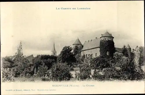 Ak Manonville Meurthe et Moselle, Le Château