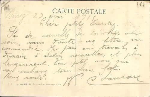 Ak Nomeny Meurthe et Moselle, Une tambe dans une rue