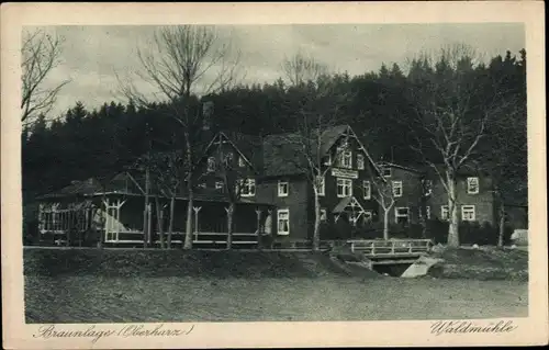 Ak Braunlage im Oberharz, Waldmühle