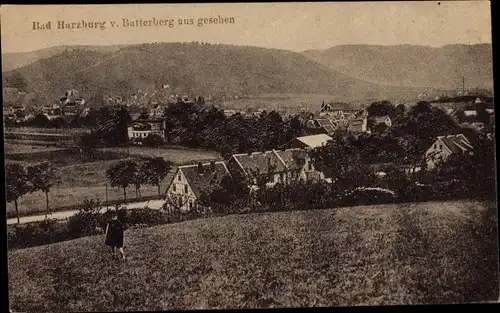 Ak Bad Harzburg am Harz, Ort vom Butterberg aus gesehen