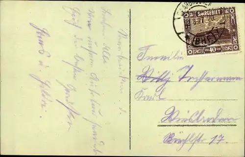 Ak Saarbrücken, Ansicht vom Hauptbahnhof, Rechte Seite