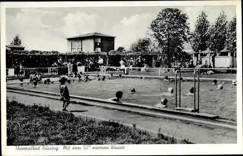 Ak Bad Füssing in Niederbayern, Thermalbad, Freibad