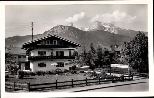 Ak Strub Berchtesgaden in Oberbayern, Alpengaststätte Watzmannblick