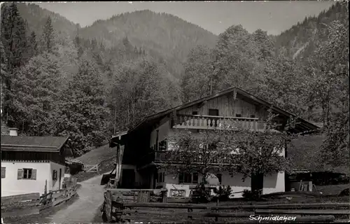 Ak Schmidlehen Oberneukirchen in Oberbayerrn, Ortspartie