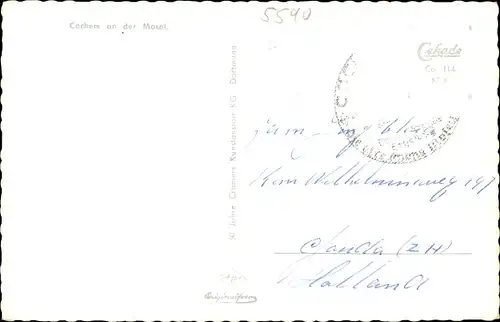 Ak Cochem an der Mosel, Blick auf die Stadt