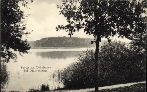 Ak Oranienburg, Partie am Lehnitzsee