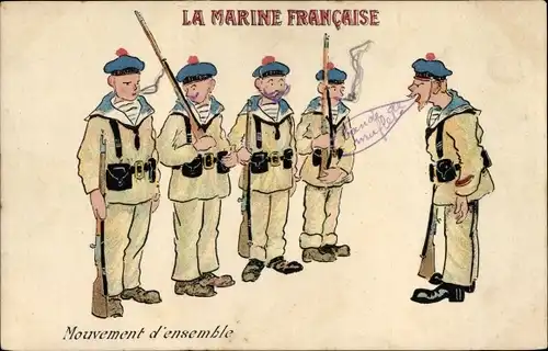 Ak La Marine Francaise, Mouvement d'ensemble