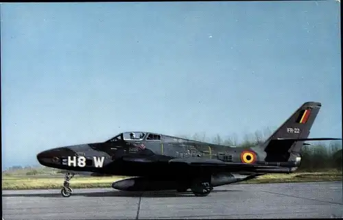 Ak Force Aerienne Belge, Belgische Luchtmacht, Republic RF 84 F Thunderflash, H8 W, Erkundungsflugz.