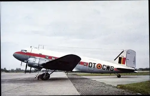 Ak Force Aérienne Belge, Belgische Luchtmacht, Douglas DC 3, OT CWG, Transportflugzeug