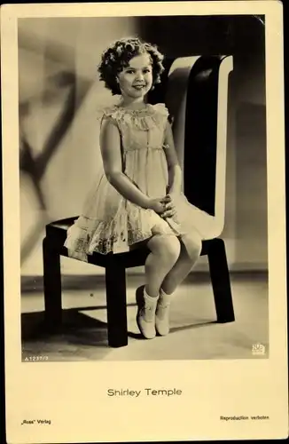 Ak Schauspielerin Shirley Temple, Portrait, Ross A 1237/3