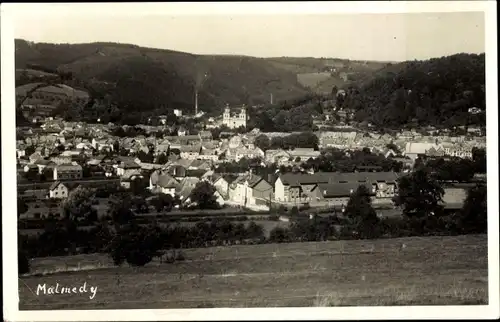 Foto Ak Malmédy Wallonien Lüttich, Totalansicht der Ortschaft