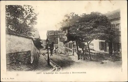 Ak Paris XVIII. Arrondissement Buttes-Montmartre, L'Auberge des Assassins