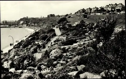 Ak Folkestone Kent England, The Rockery, Steingarten